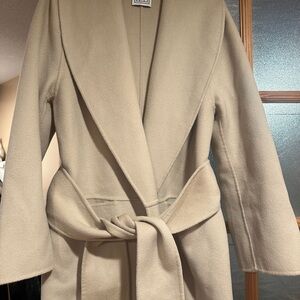 Toteme Cream Belted Coat